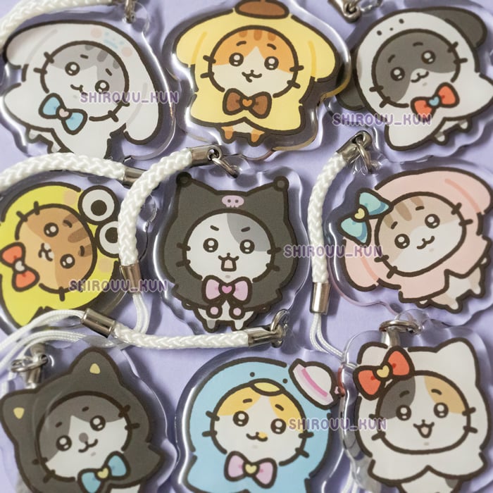 ˖ ⊹ cats in cosplay keychains ⊹ ˖