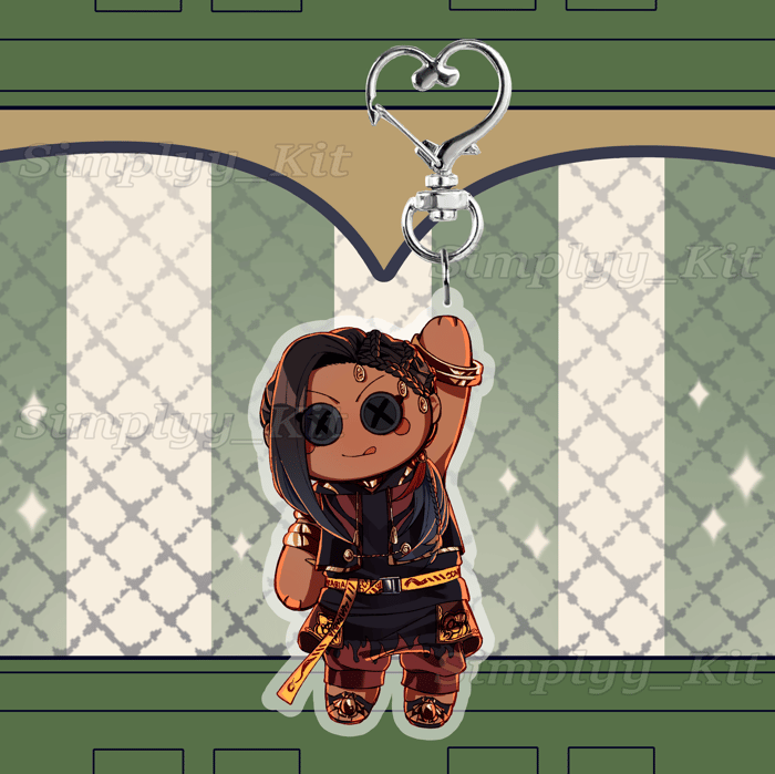 Jamil Viper TWST Ragdoll Epoxy Keychain
