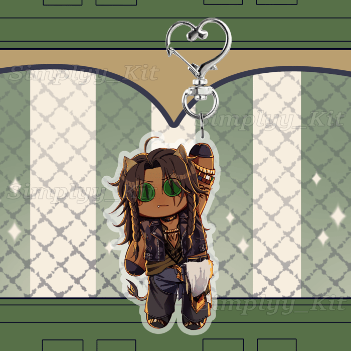 Leona Kingscholar TWST Ragdoll Epoxy Keychain