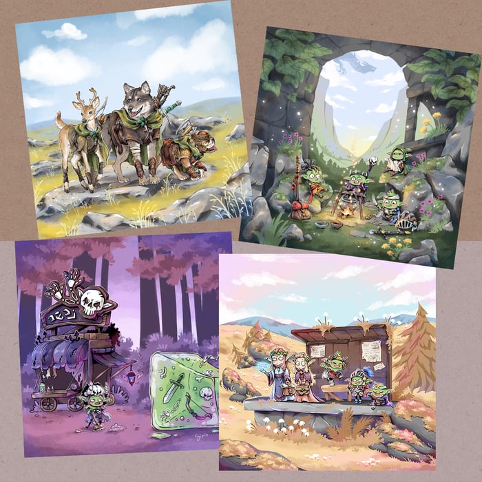 Goblin and D&D art prints