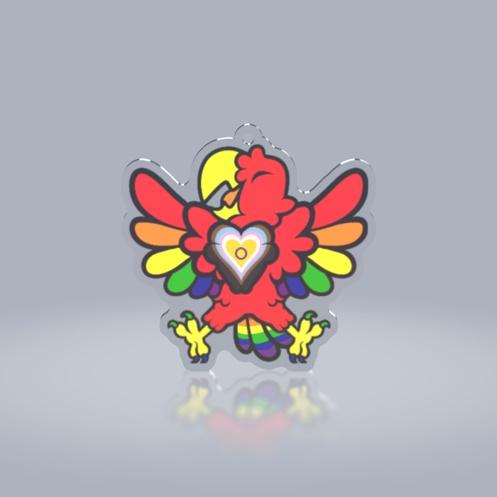 Pride Parrots! - Inclusive Keychain
