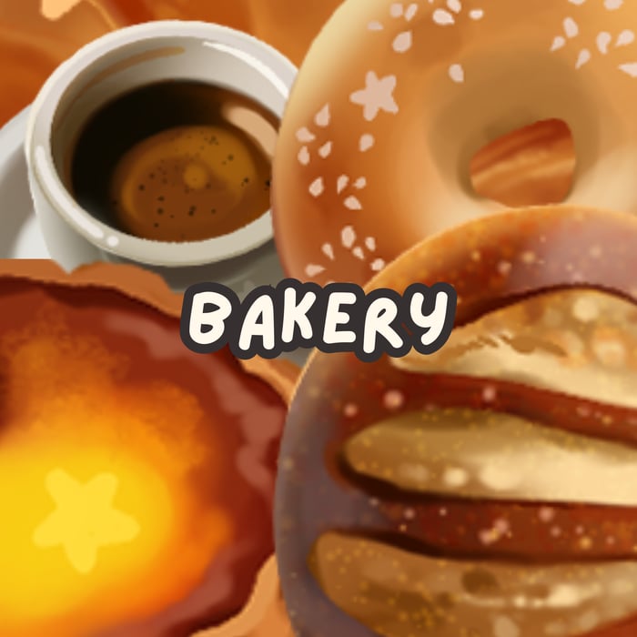 acrylic bakery magnets