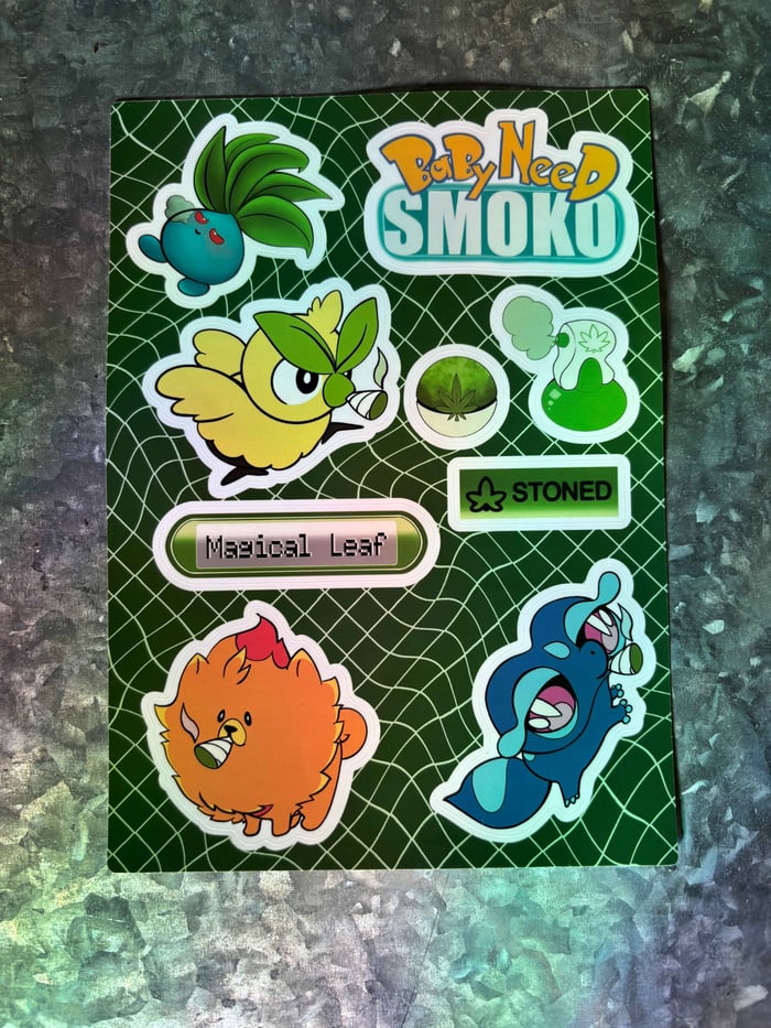 Smokemon Stickers Sheets