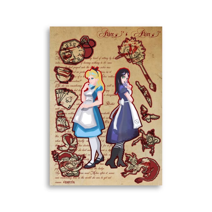 Alice Madness and Alice in Wonderland Poster