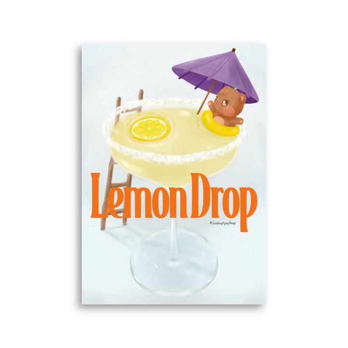JJongBear Lemon Drop Ateez Poster