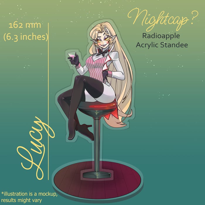 Nightcap Lucy Acrylic Standees
