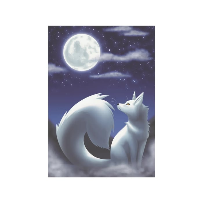 Moonlit Fox Poster