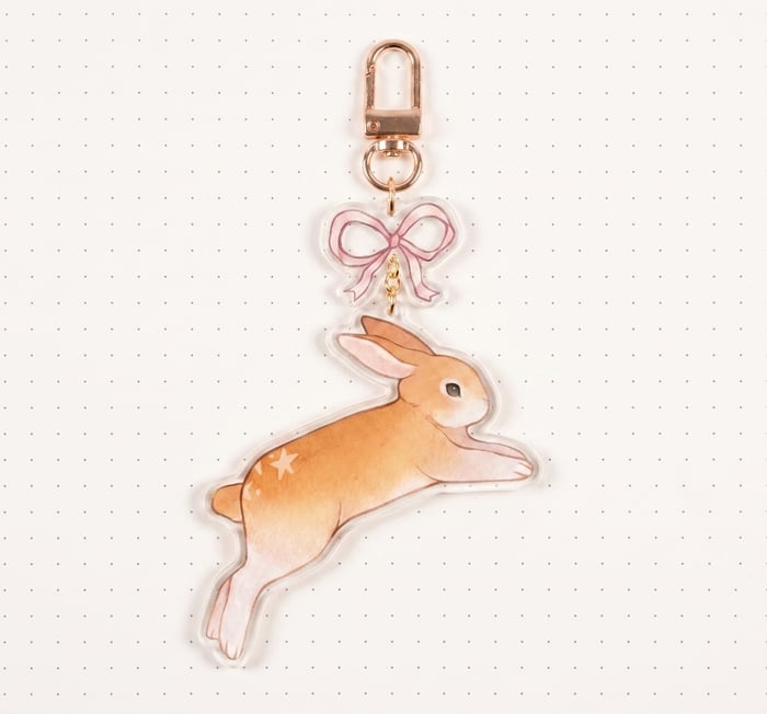 Bunny | Connection Clear Acrylic Keychain