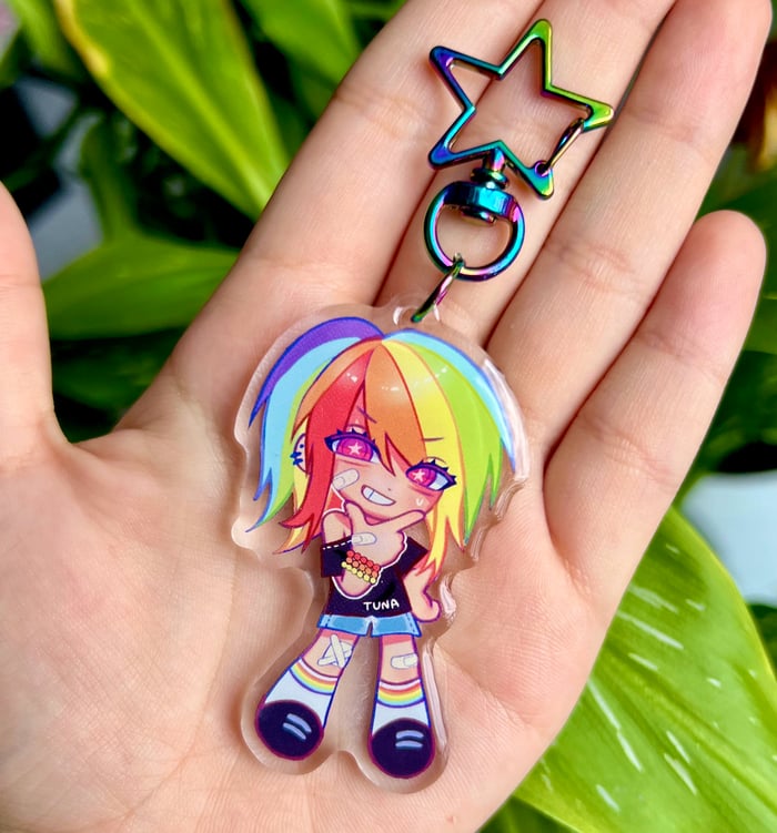 Rainbow Dash Epoxy Keychain