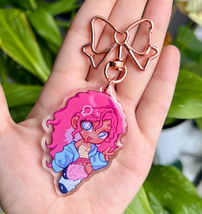 Pinkie Pie Epoxy Keychain