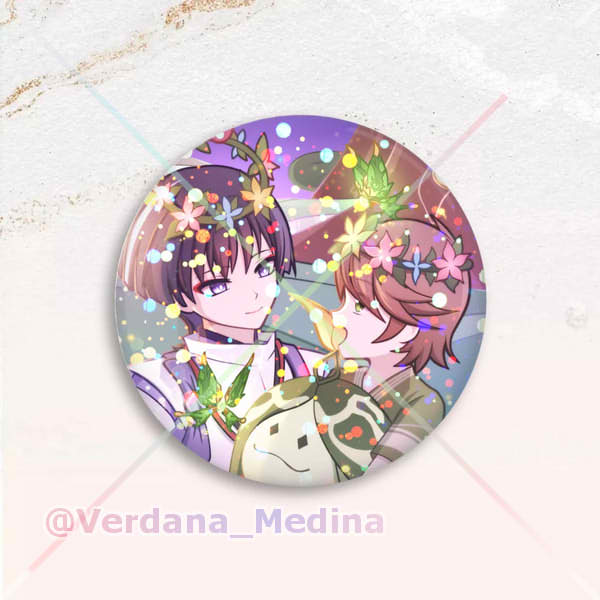 Kabukimono Custom Round Button Pin