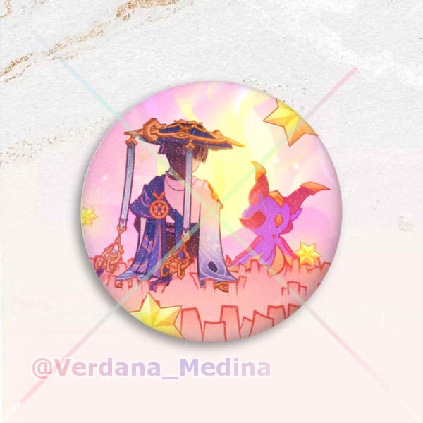 Wanderer Custom Round Button Pin