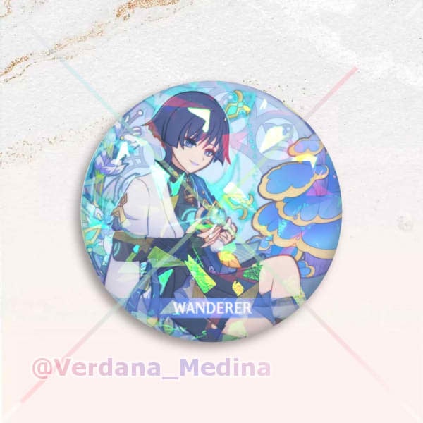 Wanderer Round Badge Pin