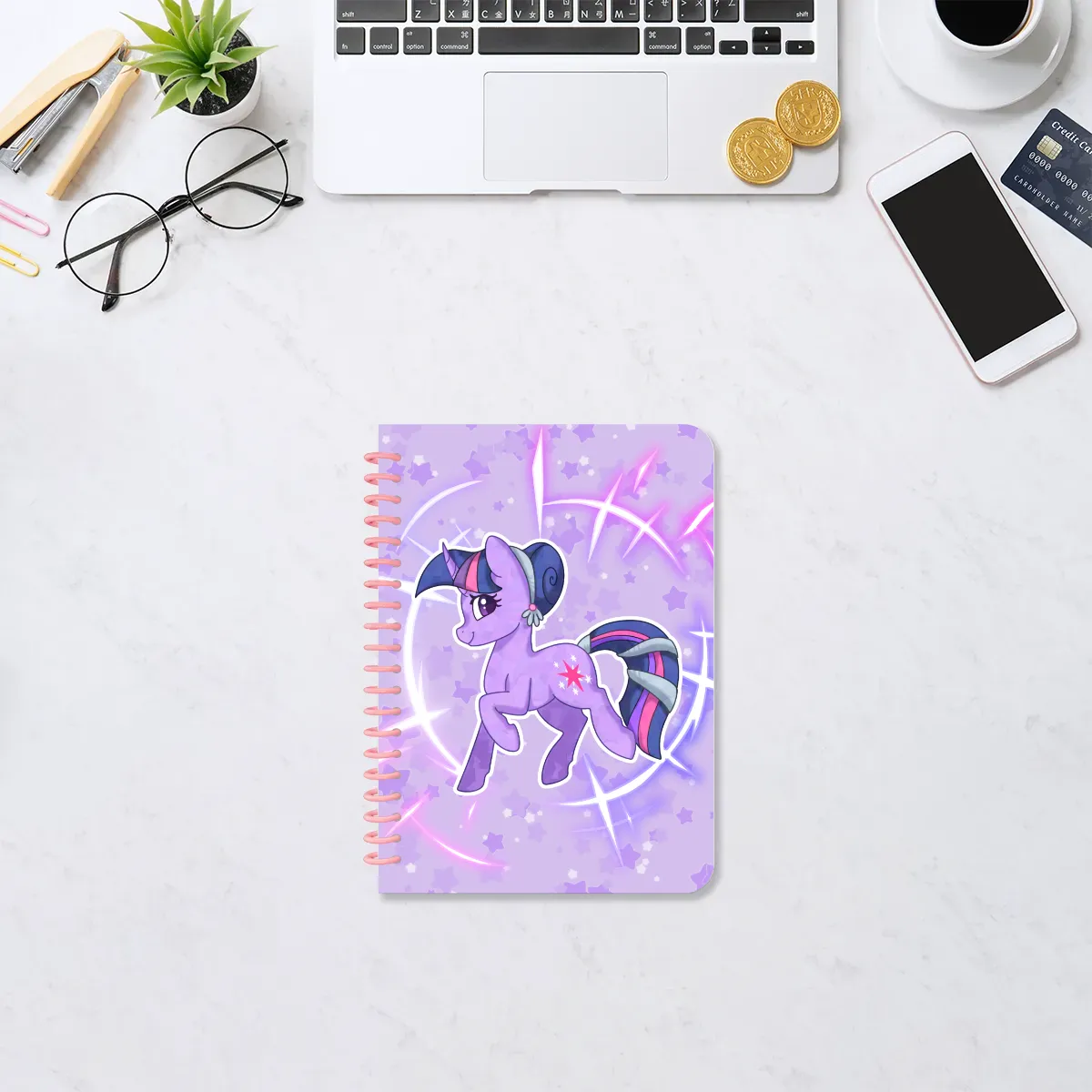 Twilight Crystal Pony dotted notebook