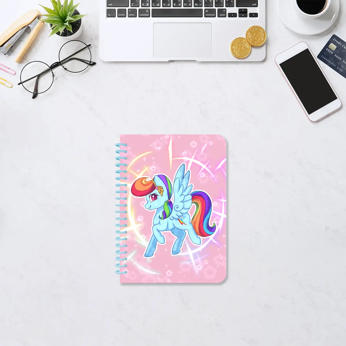 Dash Crystal Pony dotted notebook