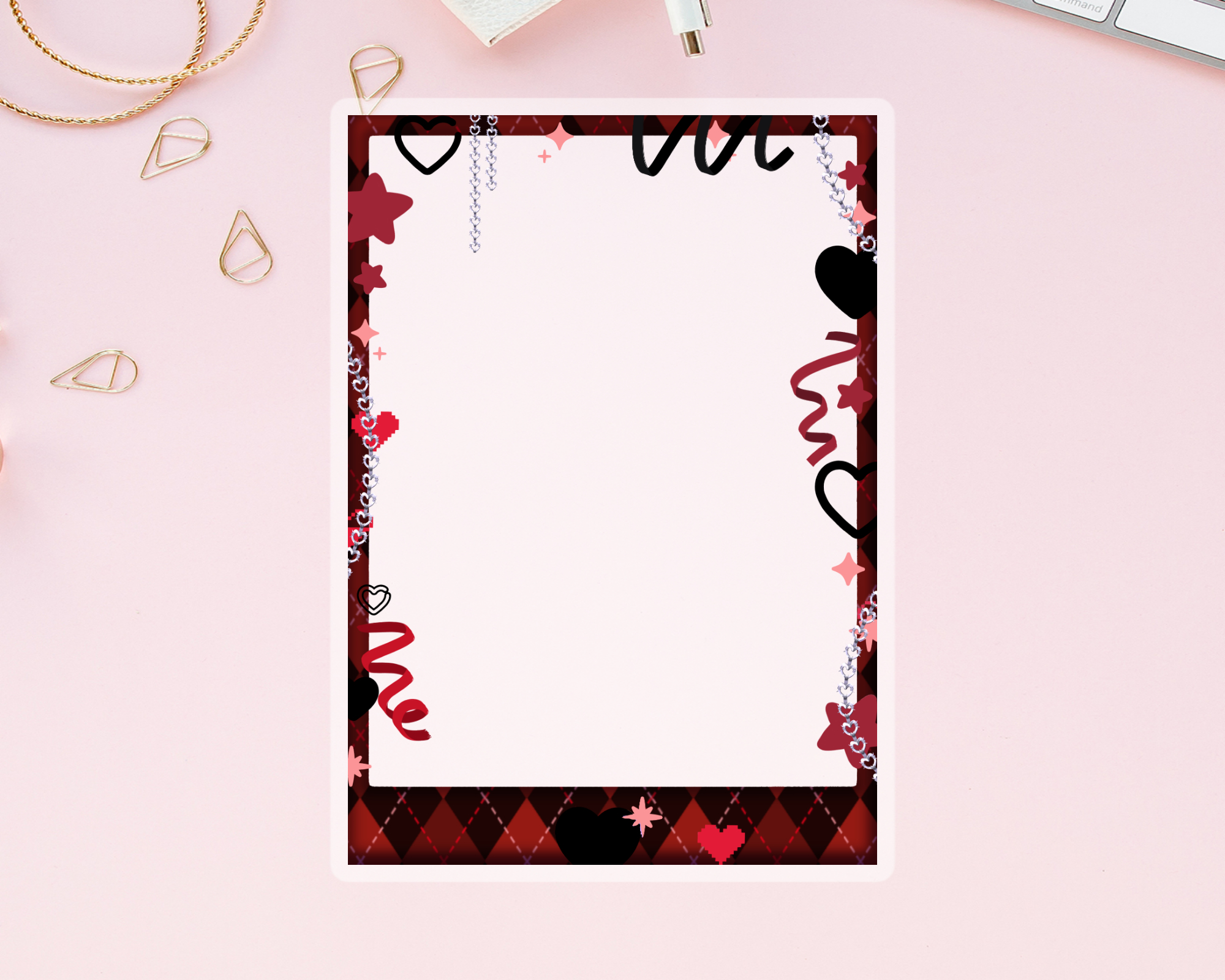 LOVESTRUCK photo frame sticker
