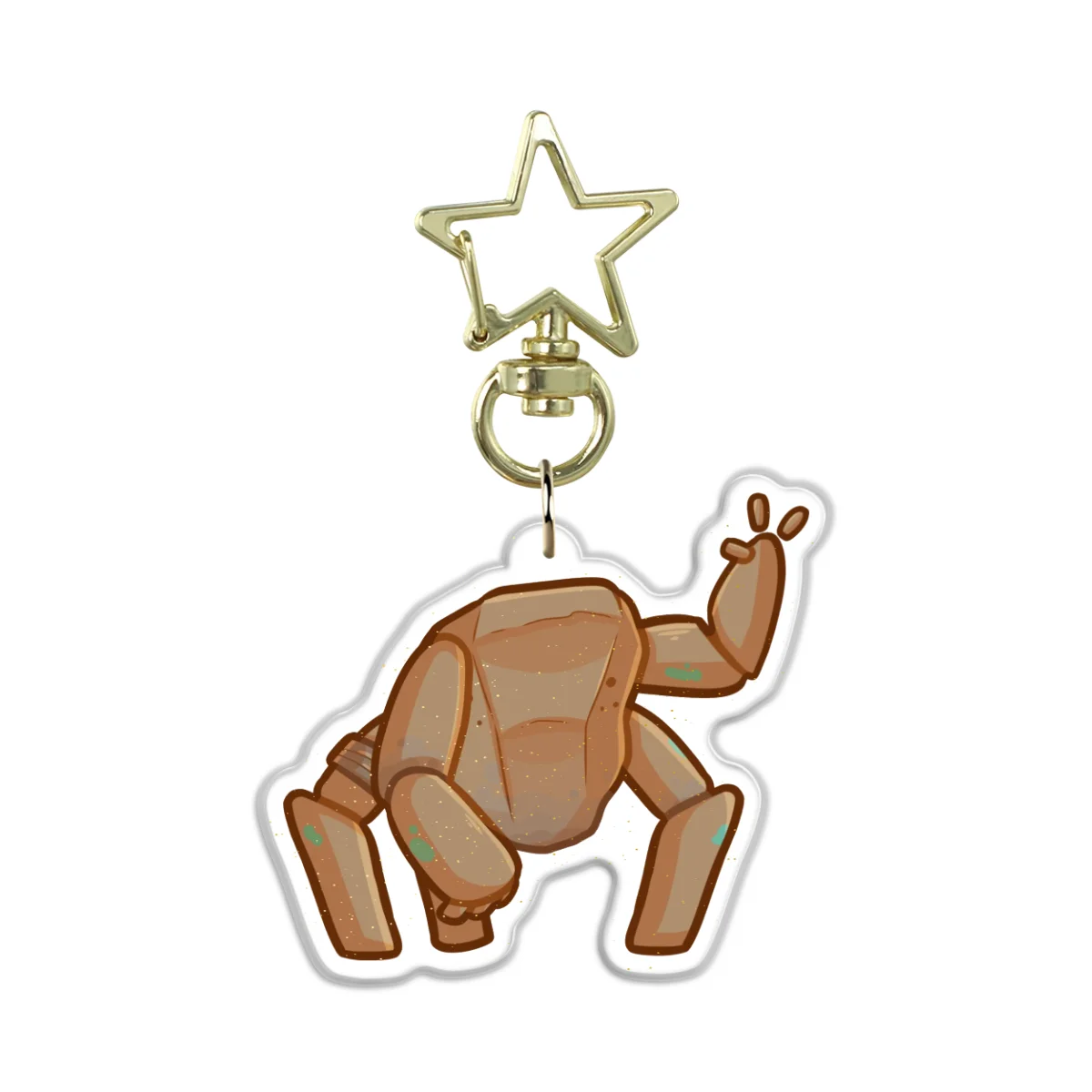 Rocky Glitter Keychain