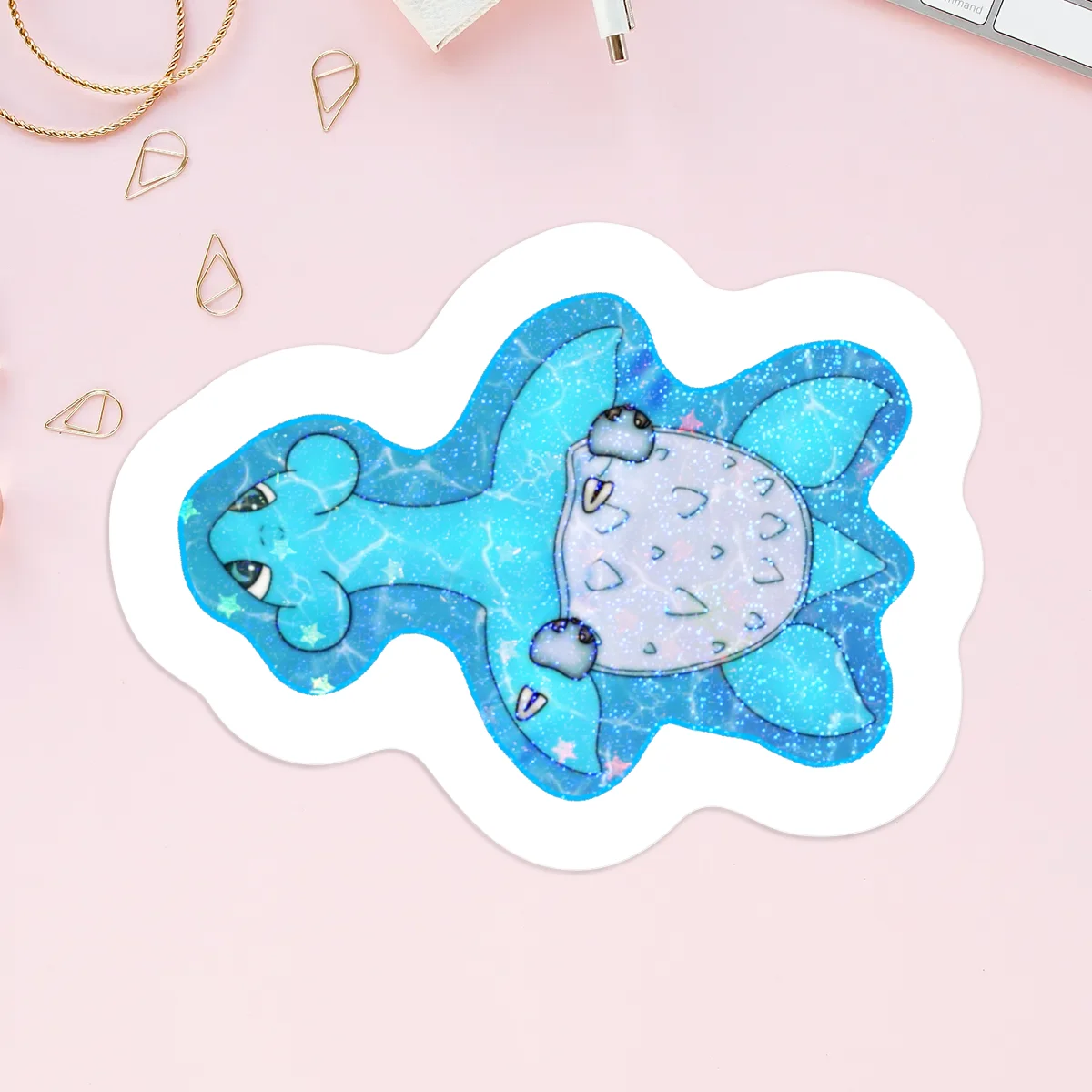 Pond friends Vinyl Holographic Stickers
