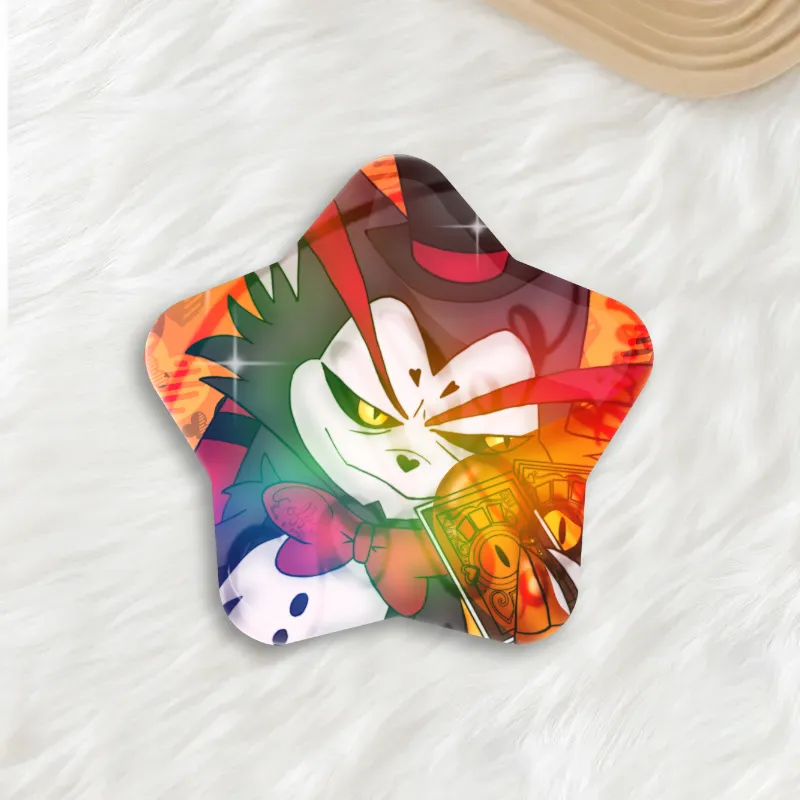 Gambler Star Button Pins