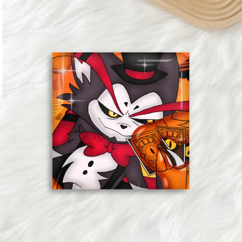 Gambler Square Button Pins