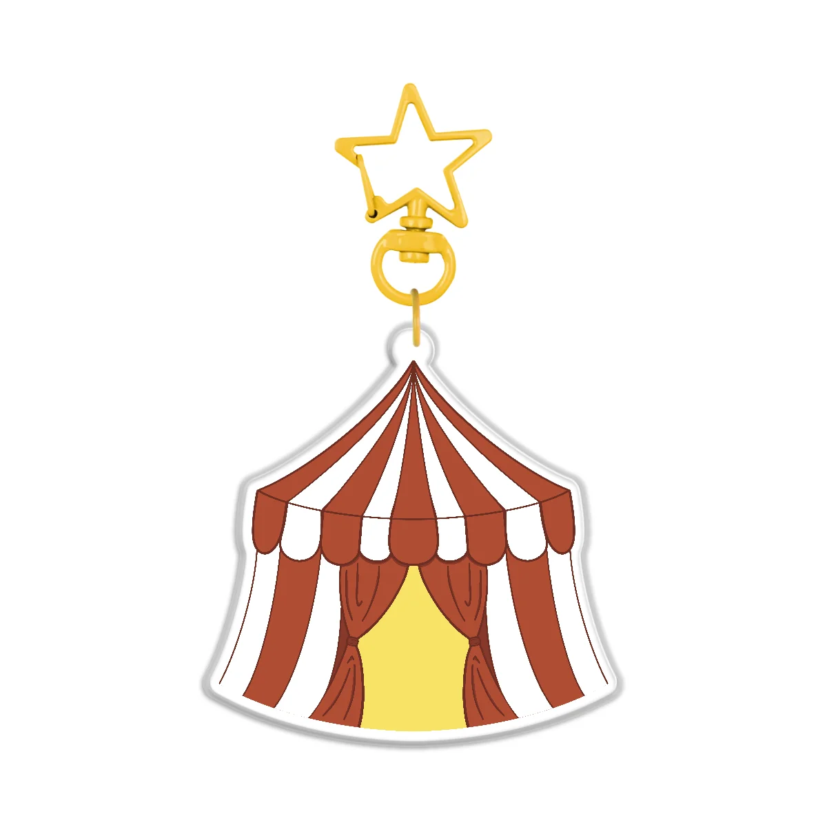 Circus Tent Acrylic Keychain