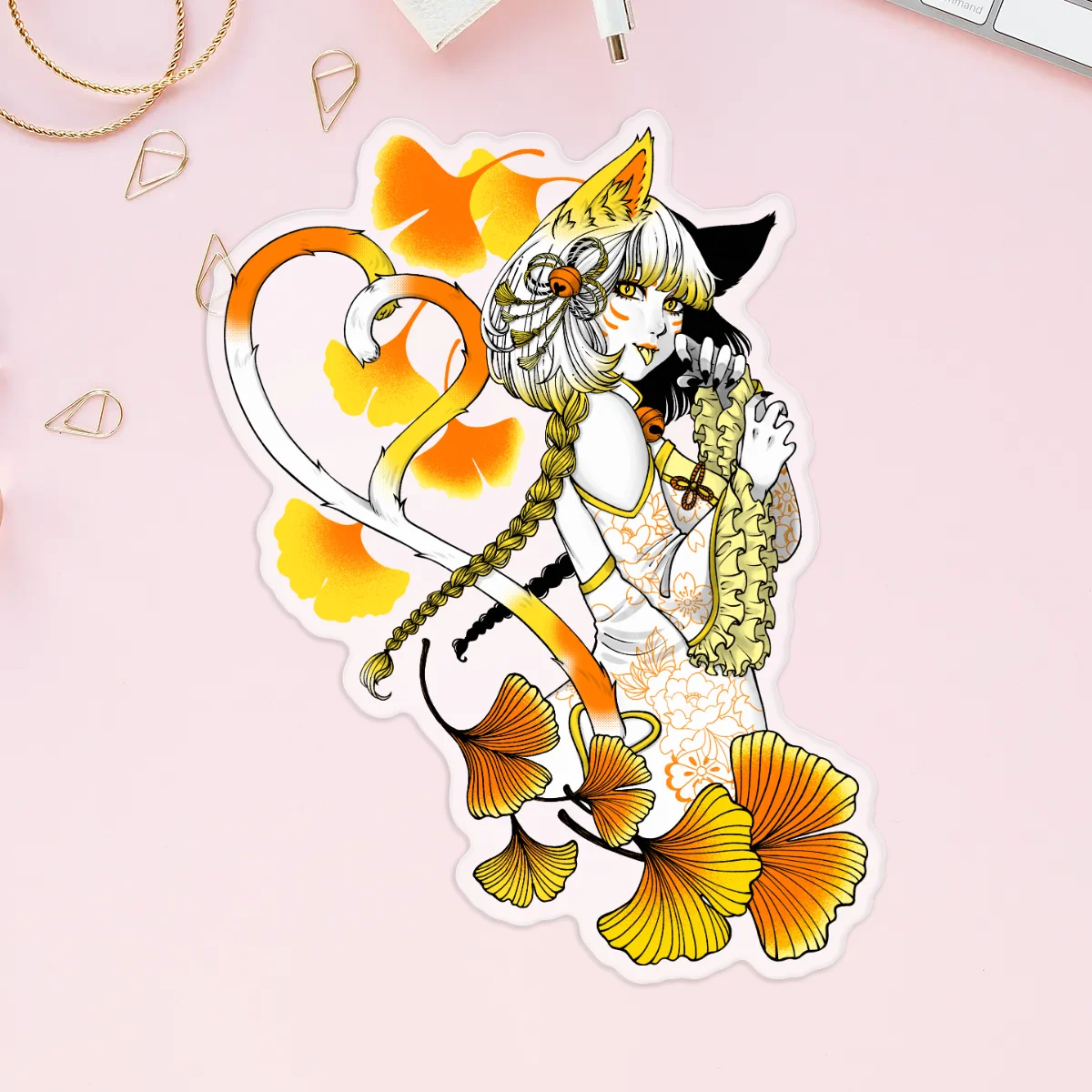 Bakeneko Matte Stickers