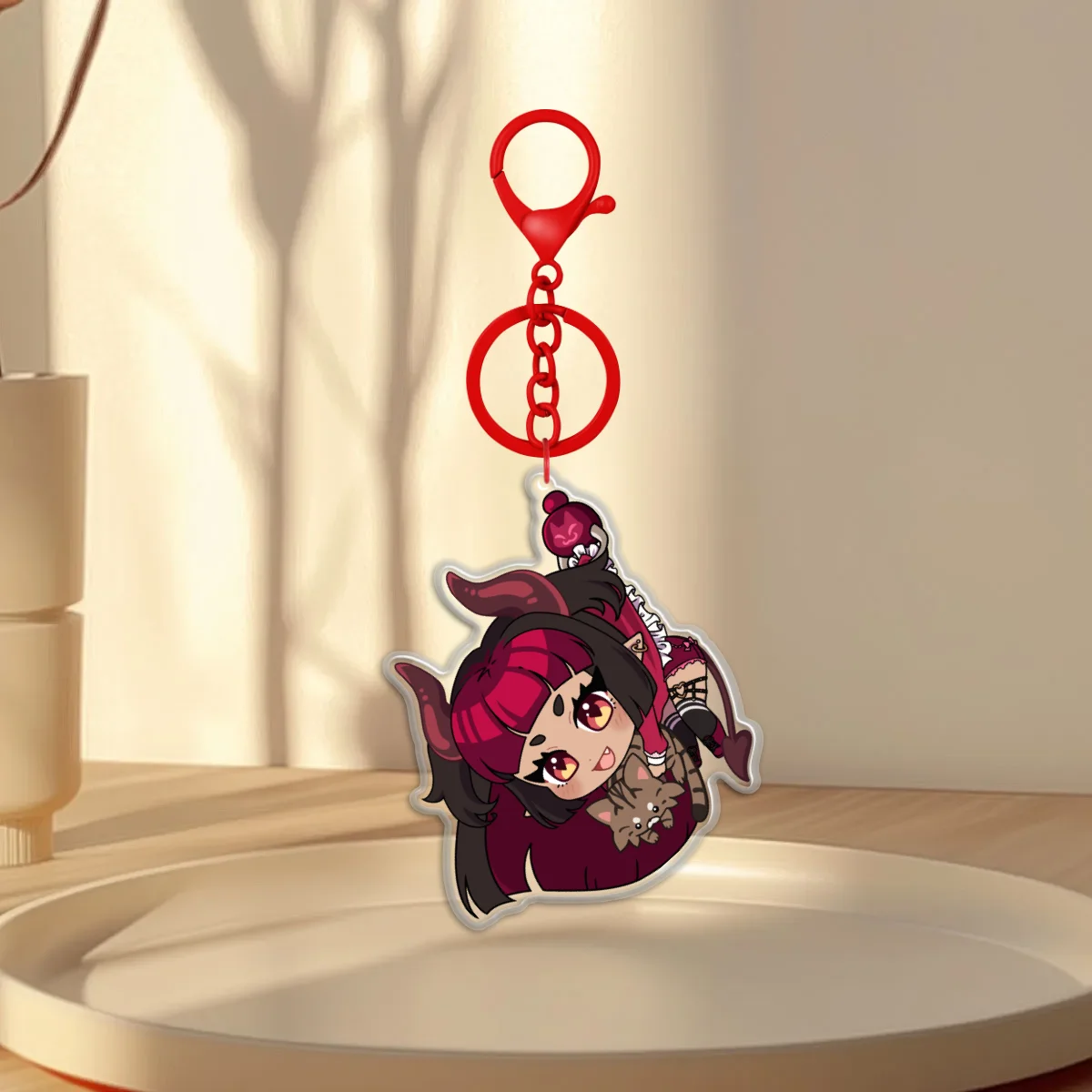 Corv and Nacho Epoxy Keychain