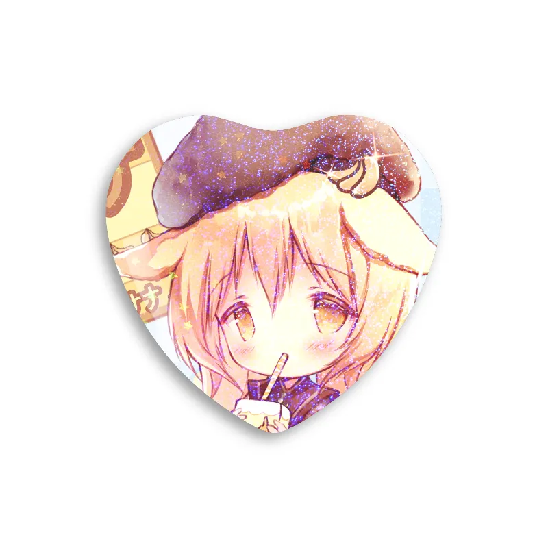 Mei Heart Button Pin