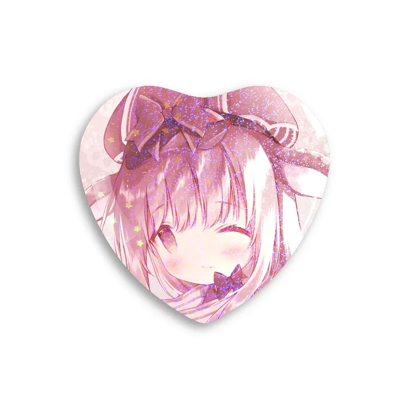 Amai Heart Button Pin