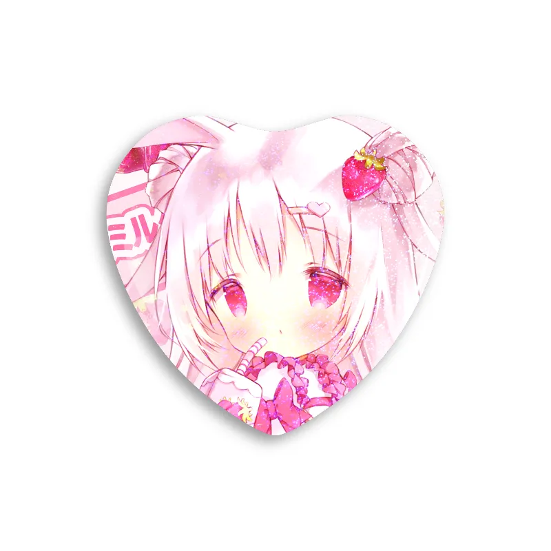 Yukiゆき Heart Button Pin