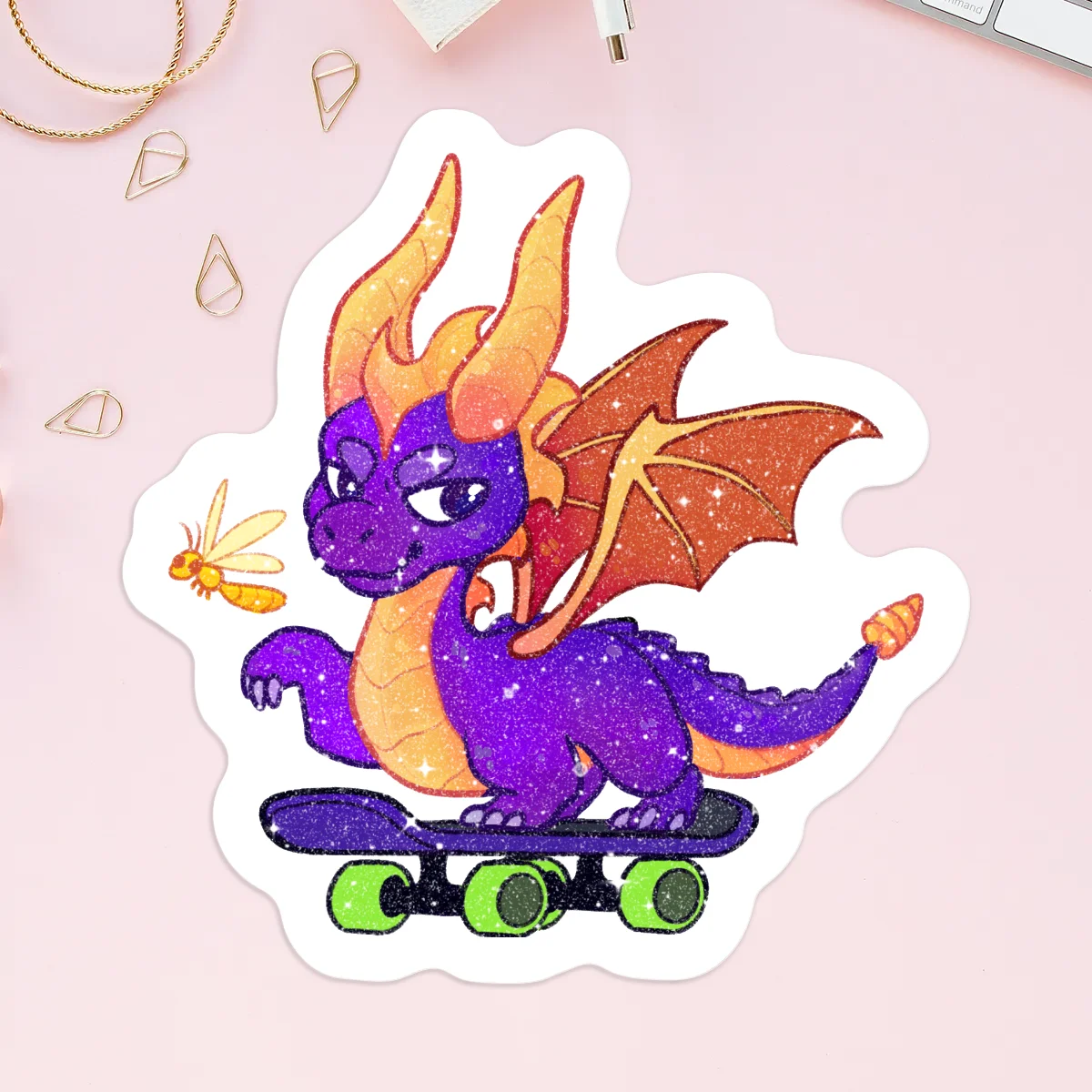 Spyro Sand Glitter Frosted Stickers