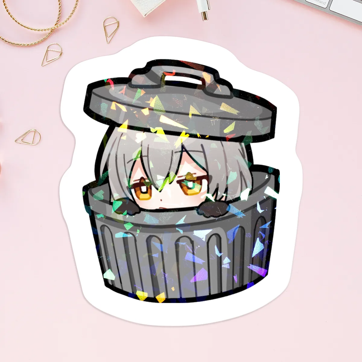 Stelle trash sticker