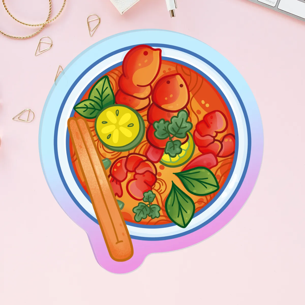Custom Rainbow Acrylic Pins