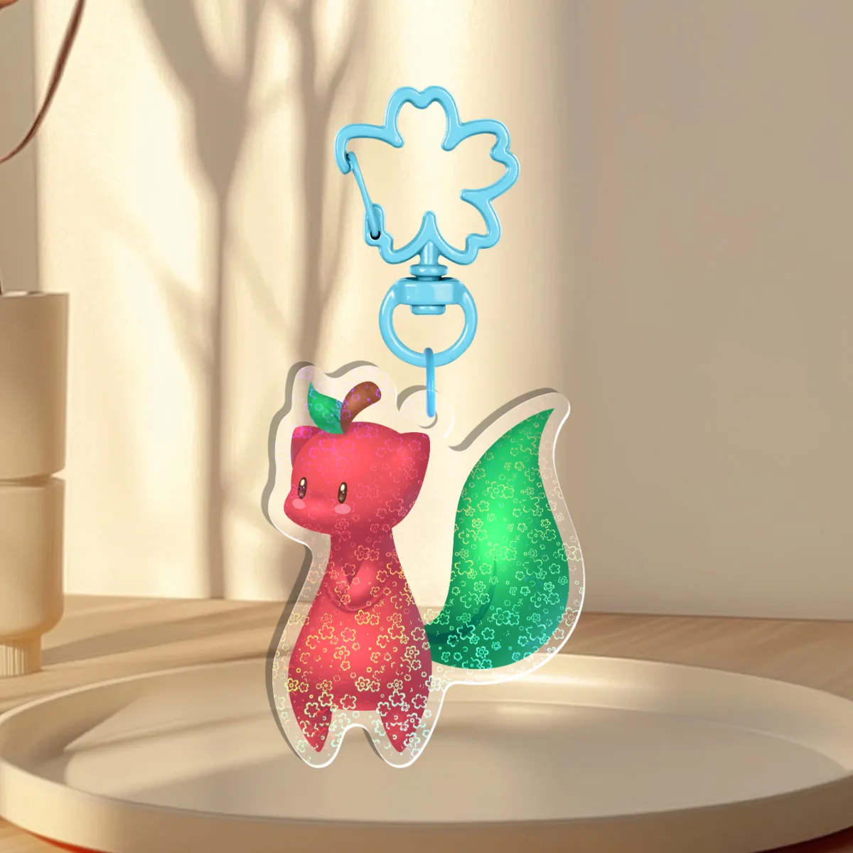 Neko Apple Holographic Keychains