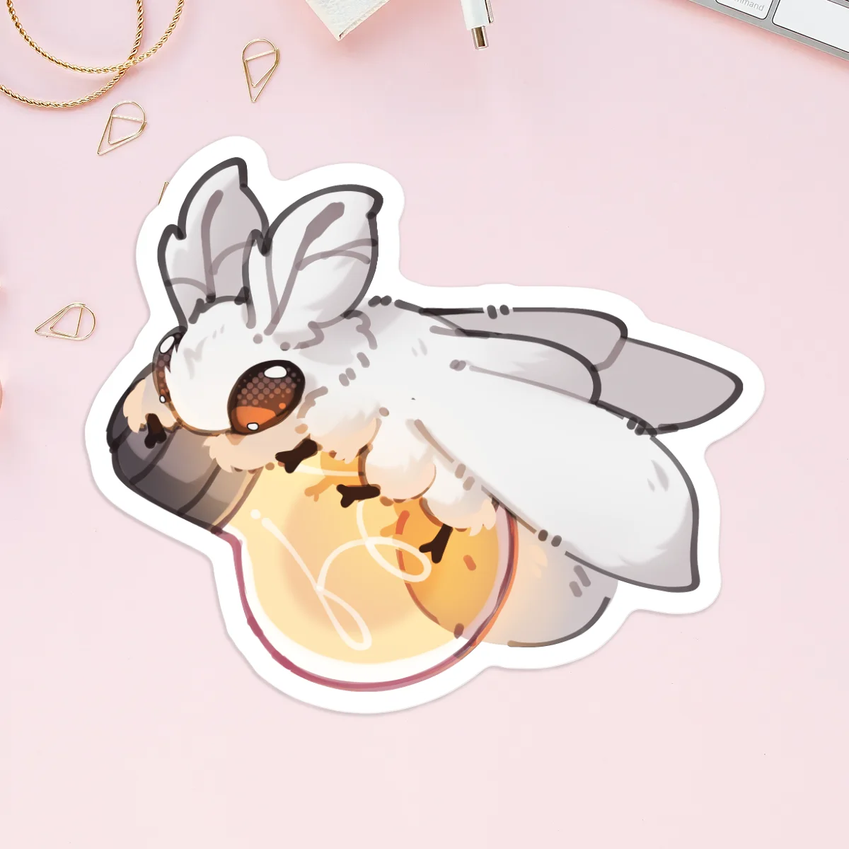 Moth Die Cut Stickers