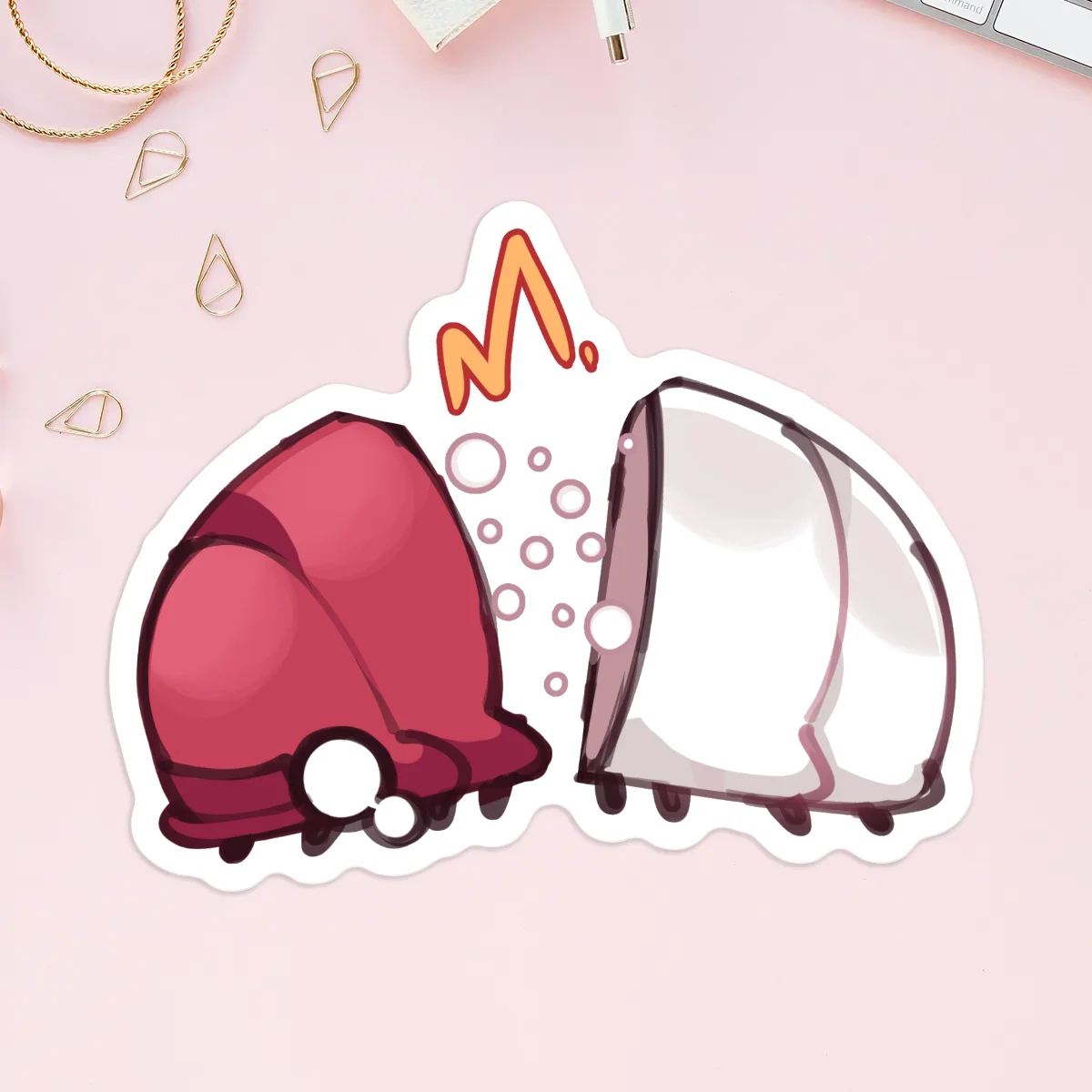 "Pill Bug" Die Cut Stickers