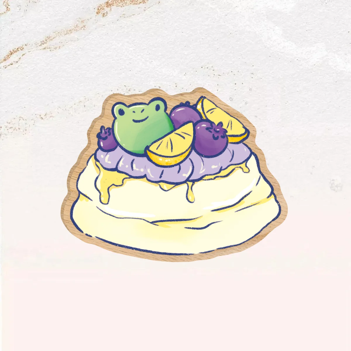 Pavlova - Natural Wooden Pin