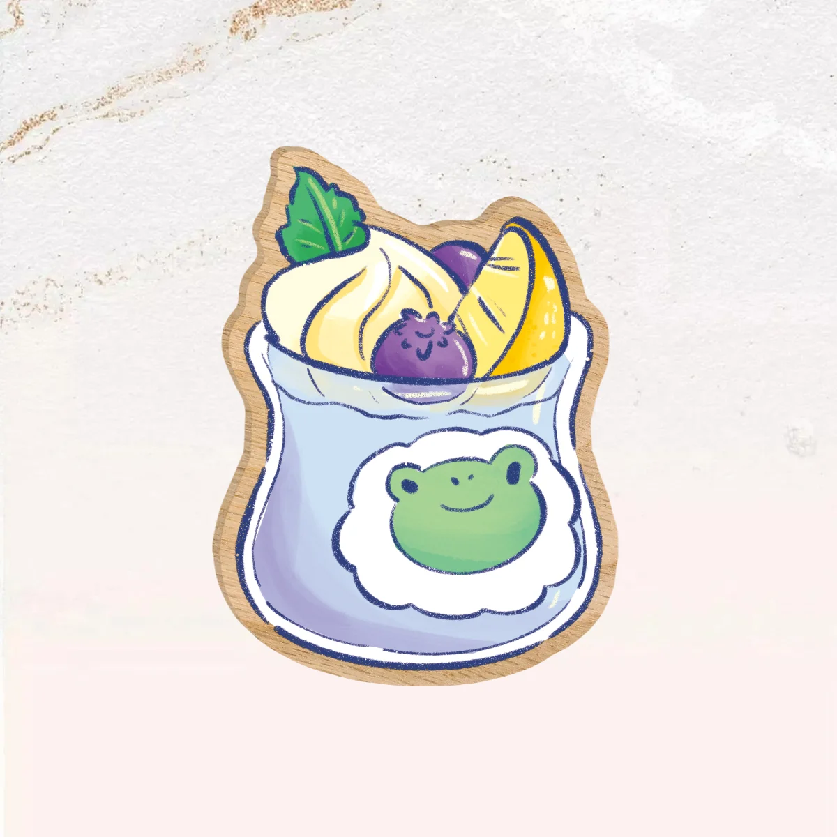 Pudding - Natural Wooden Pin