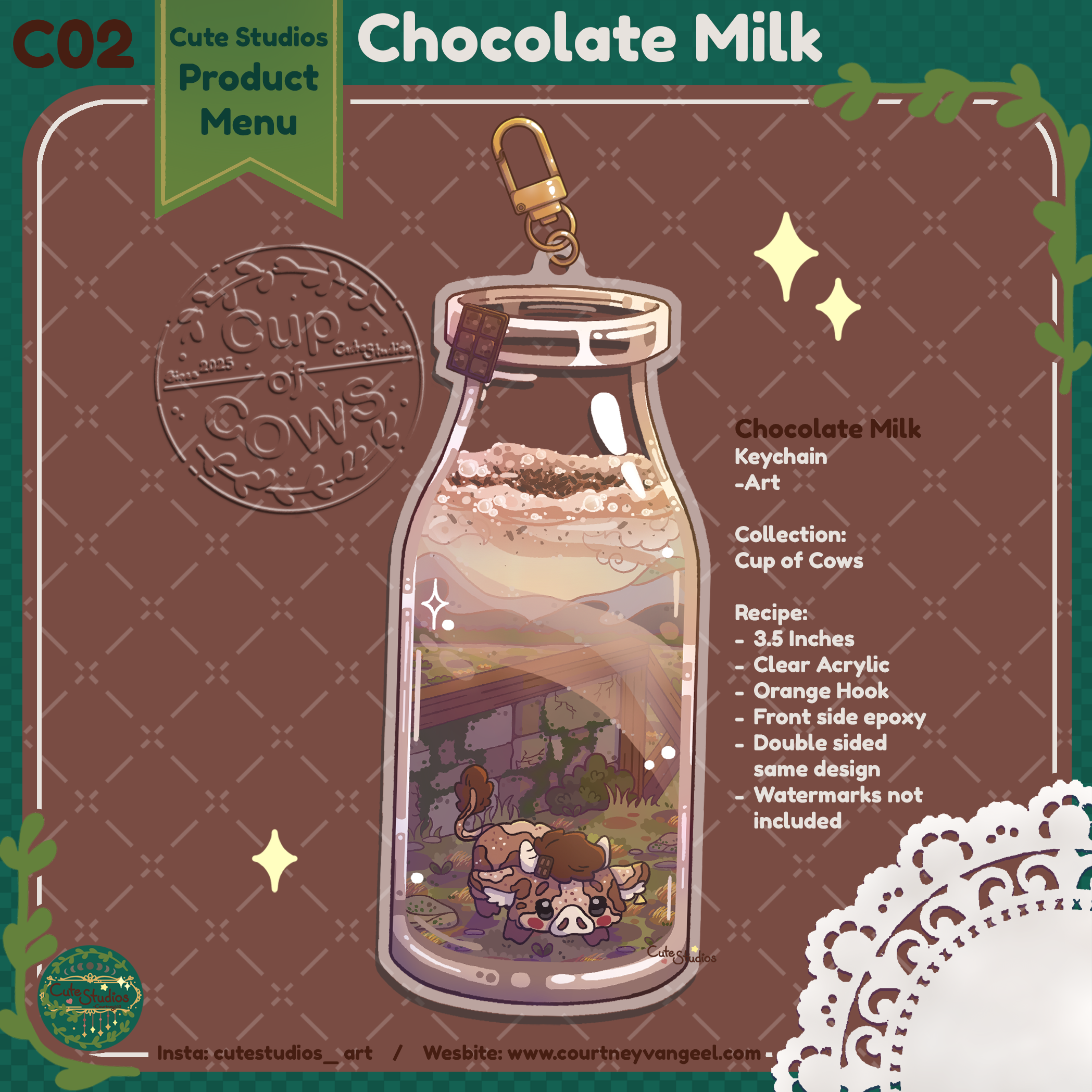 C02 Chocolate Milk Keychain