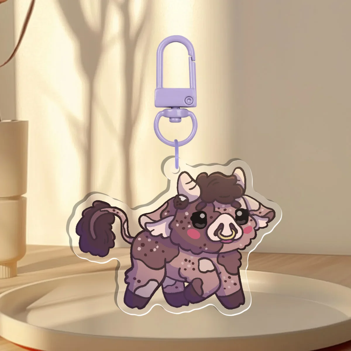 Cookies n Cream Cow Keychain
