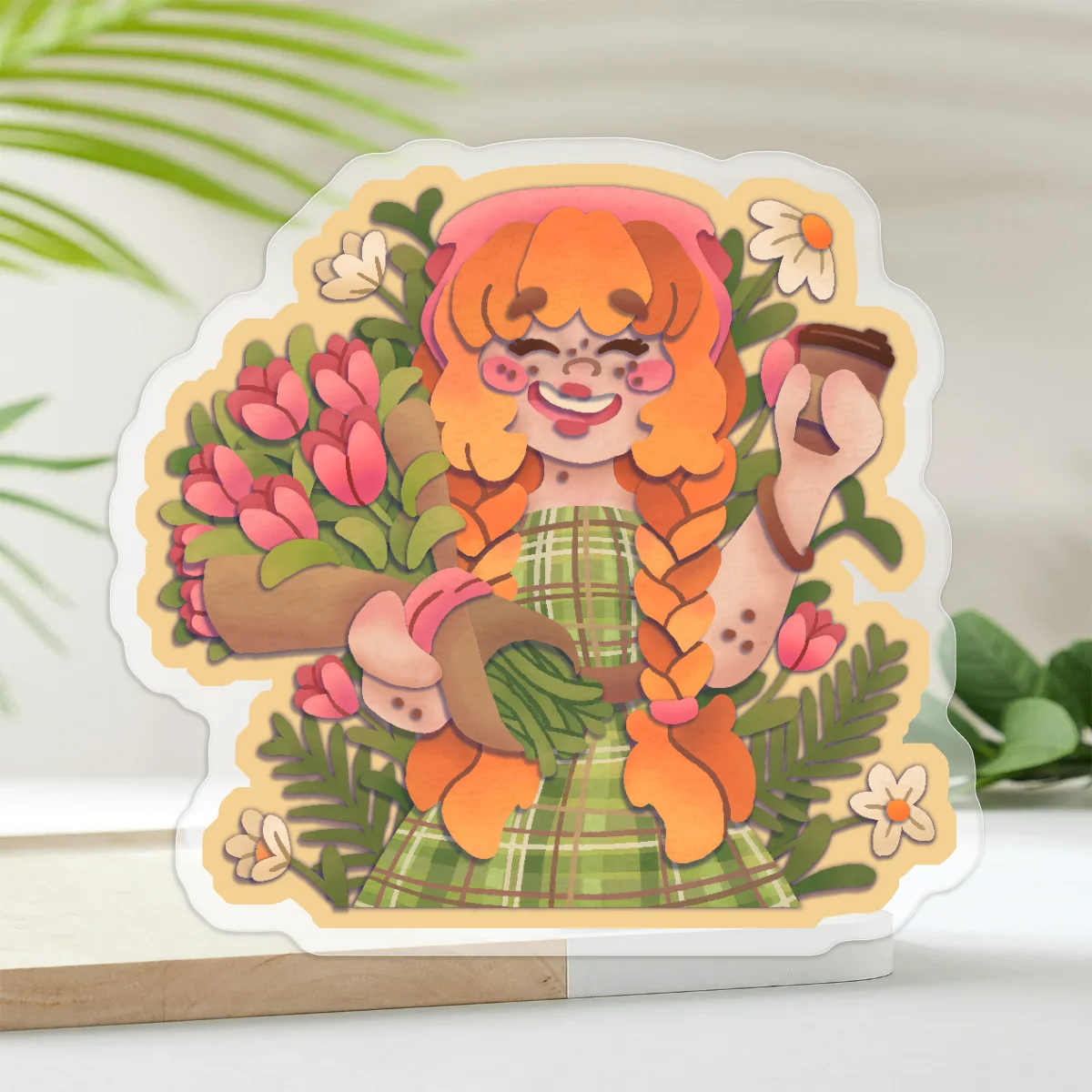 Flower Girl Stickers x5