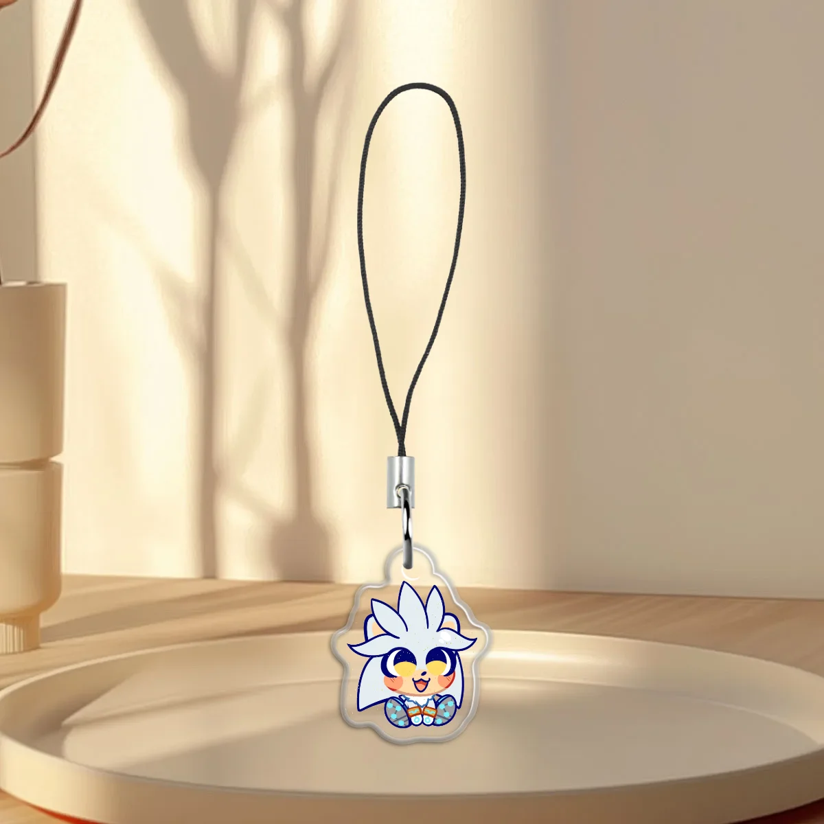 Silver The Hedgehog Sitting Mini Charm
