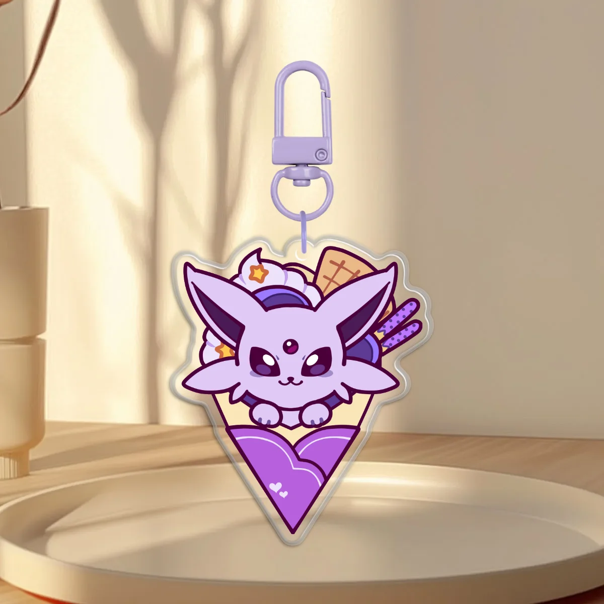 Espeon Crepe Keychain