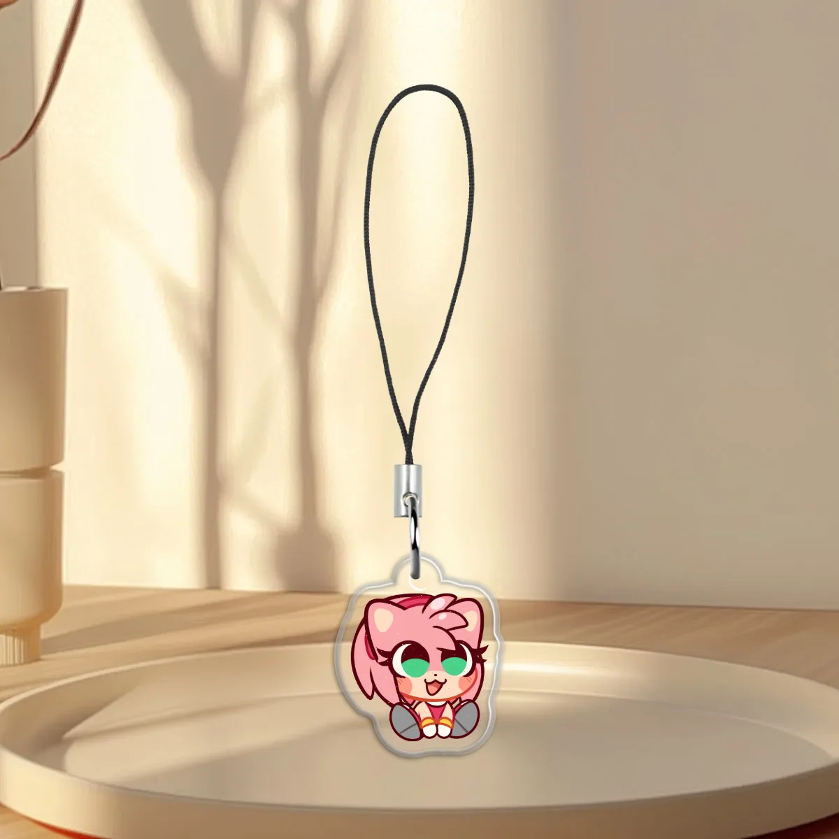 Amy Rose Sitting Mini Charm