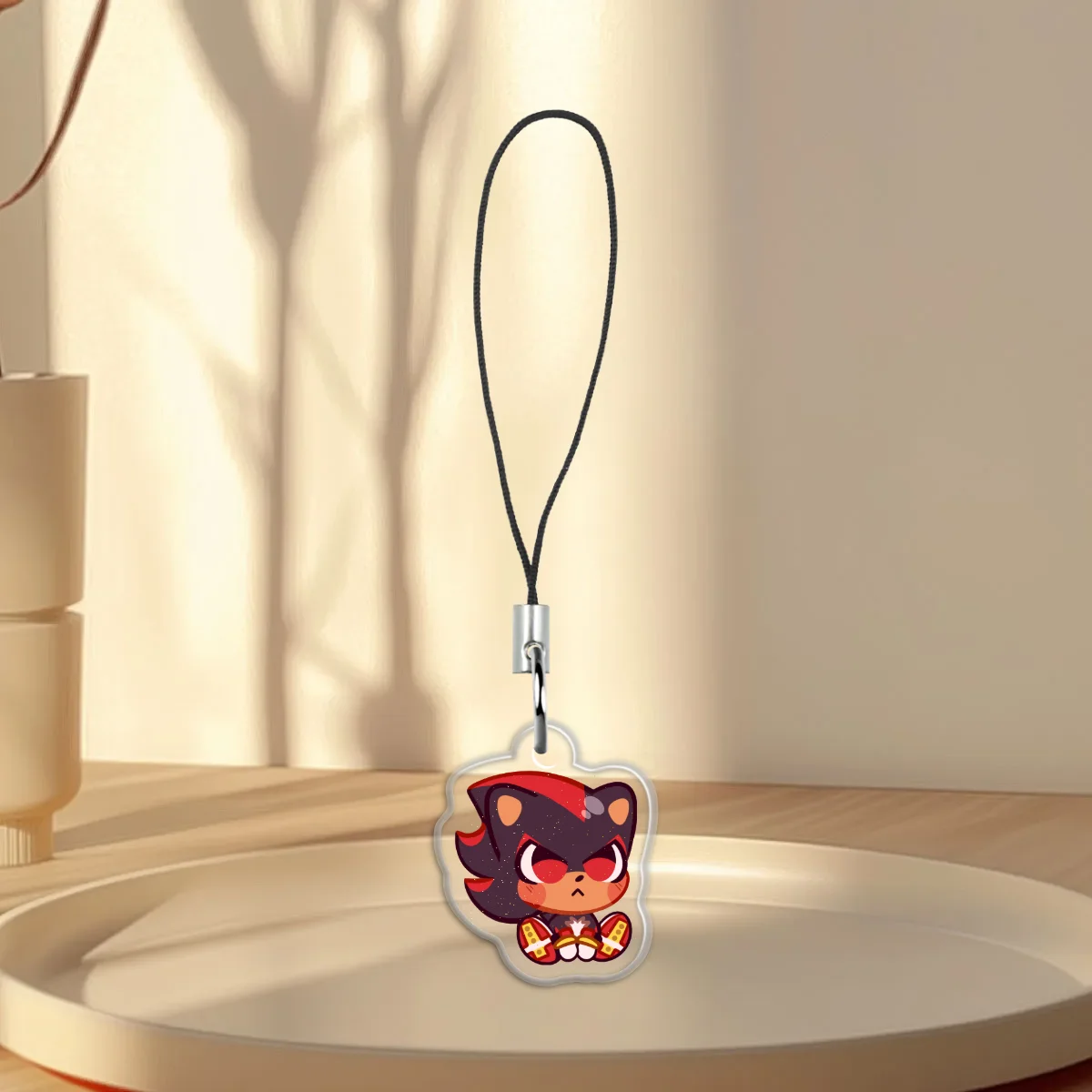 Shadow The Hedgehog Sitting Mini Charm