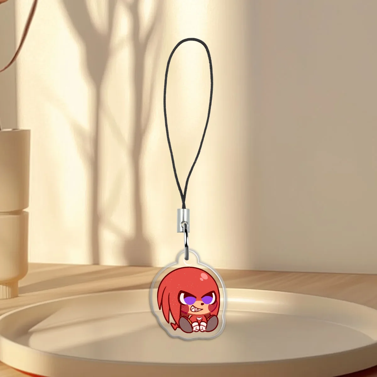 Knuckles The Echidna Sitting Mini Charm