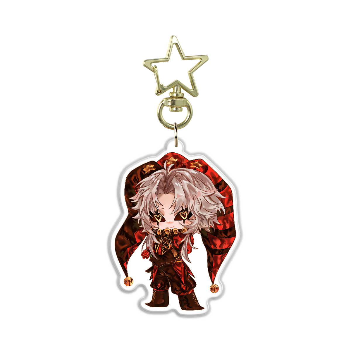 Pierrot Epoxy Keychain