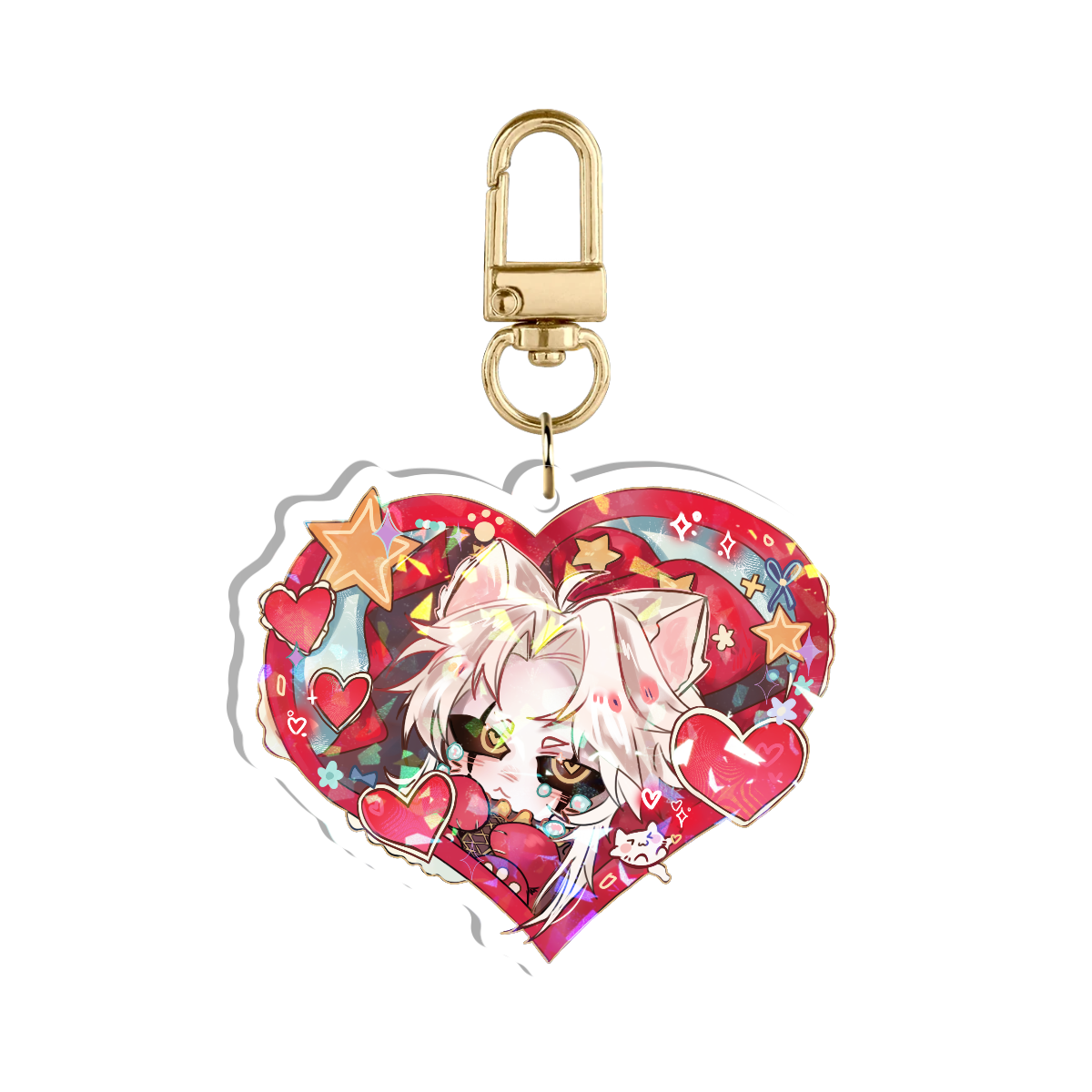 Kitty Pierrot Keychain