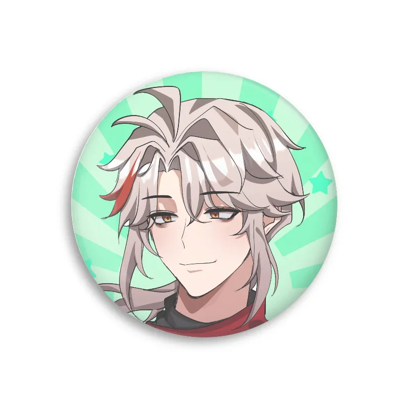 Kazuha Round Button Pin