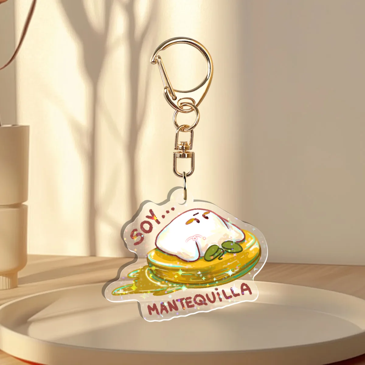 Soy mantequilla - Custom Holographic Keychain